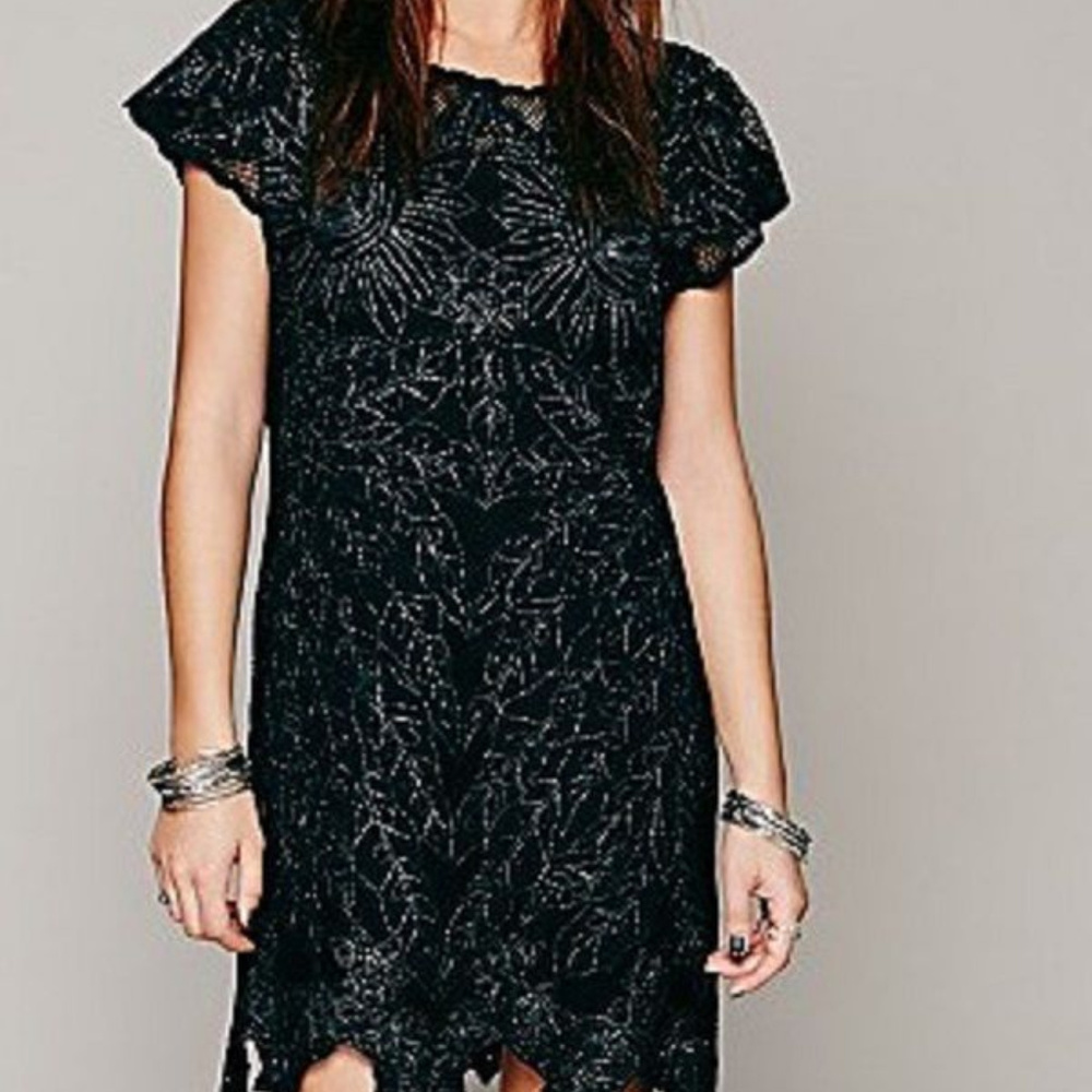 Jen's Pirate Booty black tunic mini dress XS S M